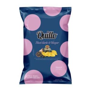 Quillo - Chips vinegar & black garlic 130 gram