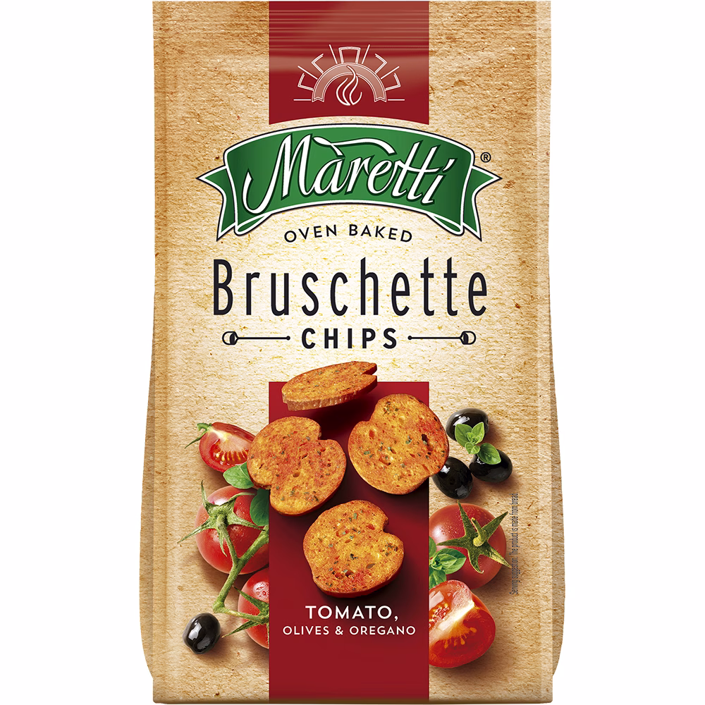 Bruschetta Tomato, Olives & Oregano zak 150g